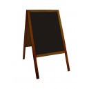 A-stojan oboustranný, křídová tabule černá, dřevěný rám, 120 x 60 cm