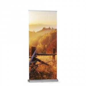 Roll Up Premium stříbrný 100x200cm VČETNĚ TISKU